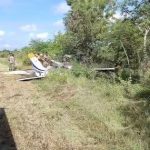 Accidente aéreo en Dajabón deja dos lesionados y aeronave destruida